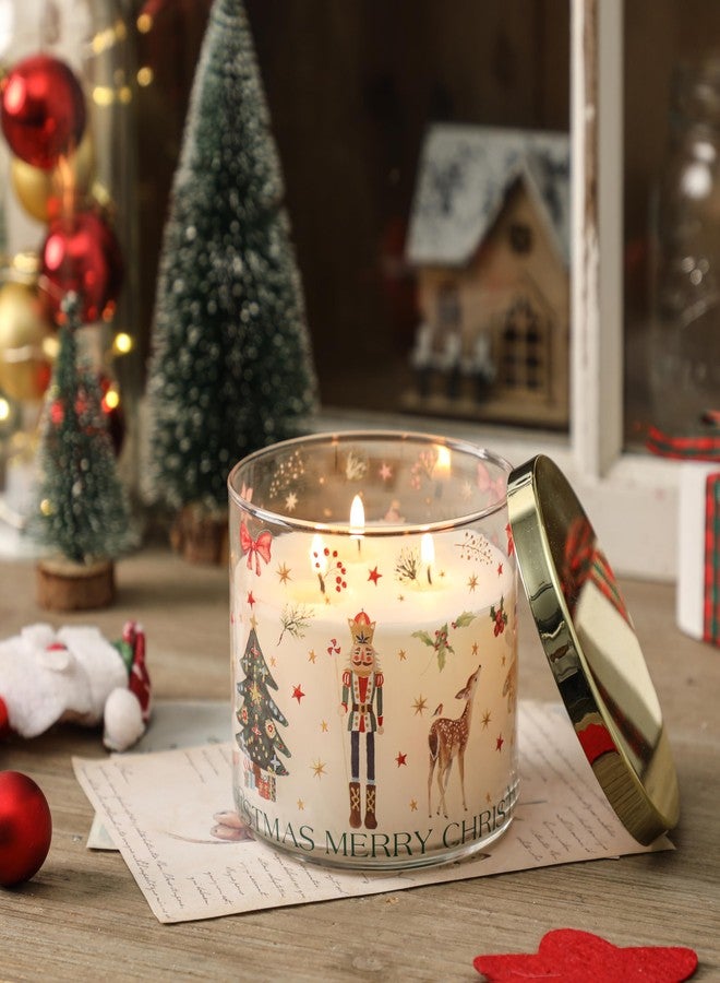 KORMMCO Christmas Candle Gift, Pine Slopes Artic Forest Scented, Holiday Soy Wax Candle with Nutcracker, Ballet Girl, Christmas Tree Design, Winter Candle Gift, 14oz - Image 2